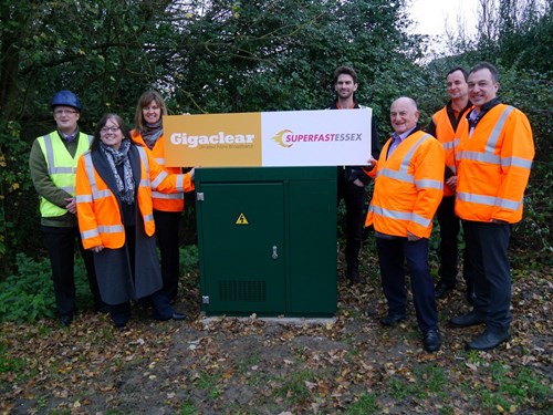 gigaclear's green internet cabinet