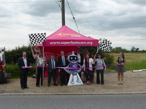 superfast essex team under a pink gazebo