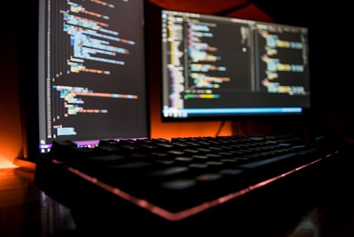 lines of code on a laptop screen